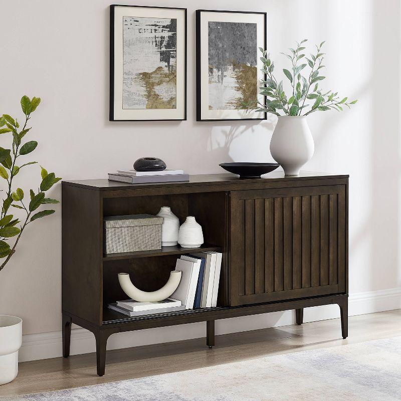 Asher 54" Dark Brown Mid-Century Modern Sideboard