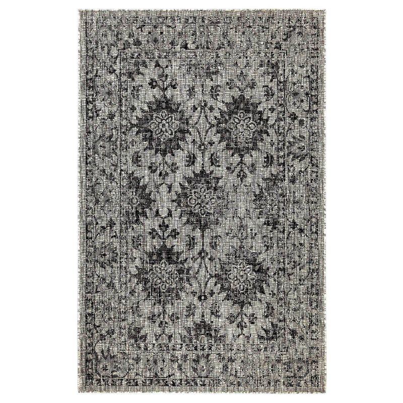 Liora Manne Carmel  Indoor/Outdoor Rug  Black..