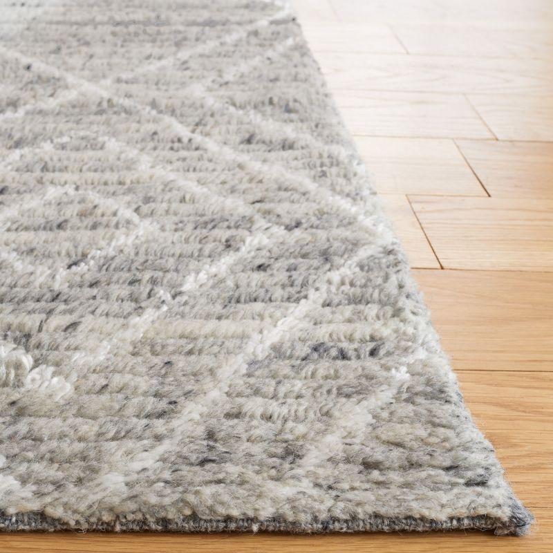 Ivory Kenya Hand-Knotted Pure Wool Textured Area Rug