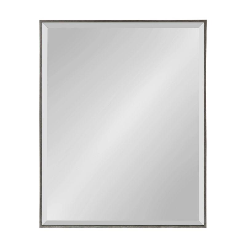 23&#34; x 29&#34; Rhodes Framed Wall Mirror Dark Silver - Kate and Laurel