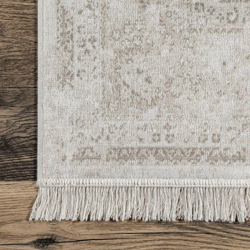 nuLOOM Cantrell Faded Transitional Fringe Area Rug