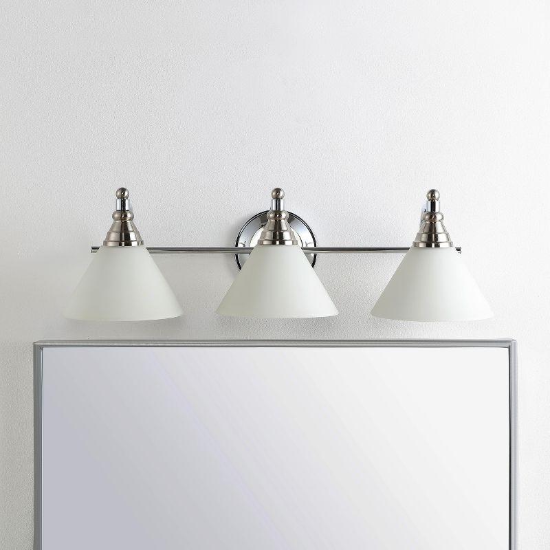 Panya Wall Sconce - Nickel/Clear - Safavieh