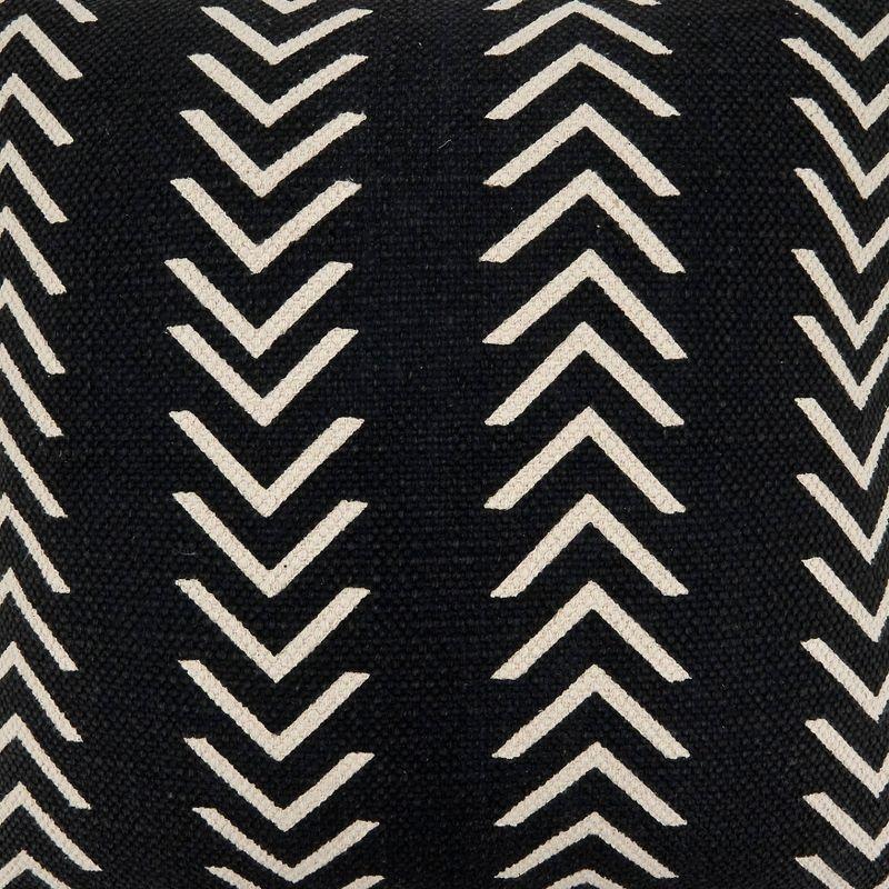 Saro Adah Collection Geometric Cotton Throw Pillow
