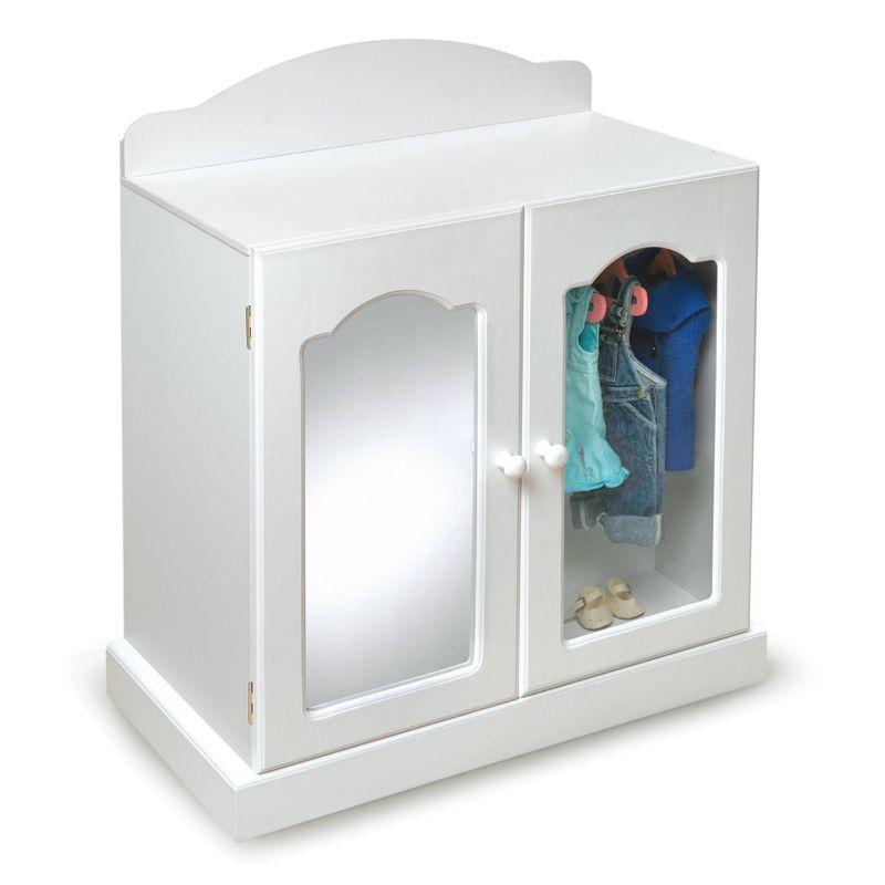 Badger Basket Mirrored Doll Armoire with Baskets