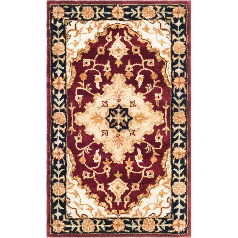 Heritage HG760 Handmade Accent Rug - 3'x5' - Red/Black - Safavieh