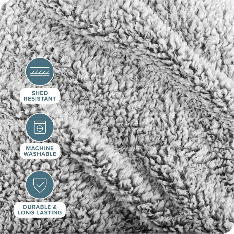 Bare Home Cozy Faux Shearling Blanket