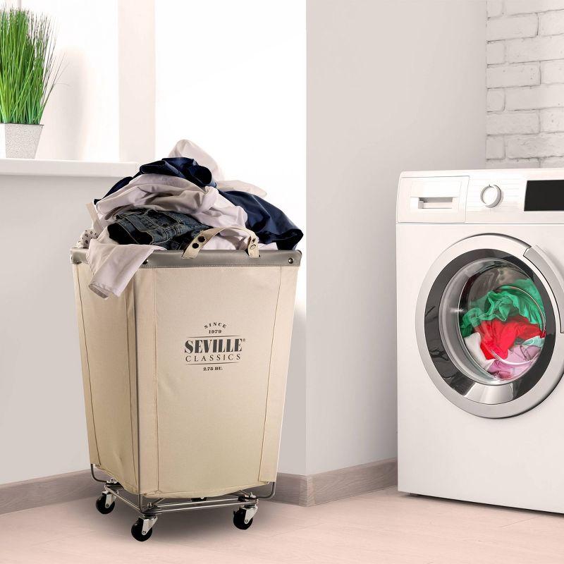 Rolling Commercial Laundry Hamper