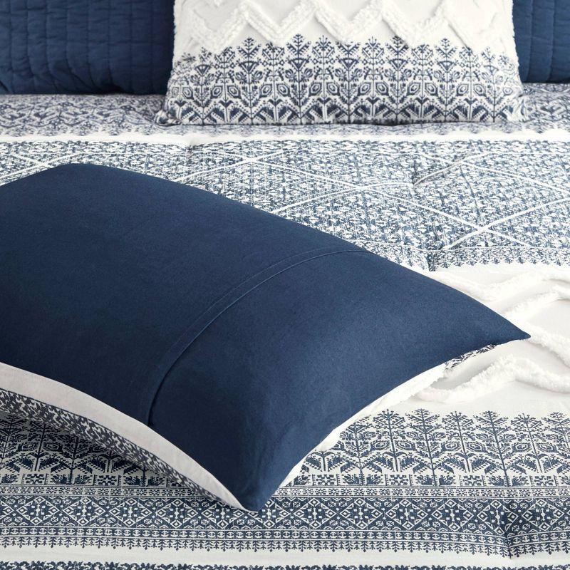 INK+IVY Mila 3 Piece Cotton Comforter Set with Chenille Tufting