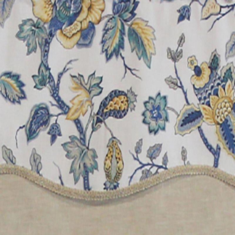 Gianna Glory Floral Cotton Scalloped Window Valance