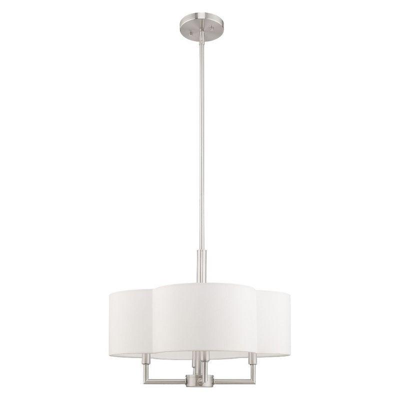 Livex Lighting Chelsea 4 - Light Chandelier in  Brushed Nickel