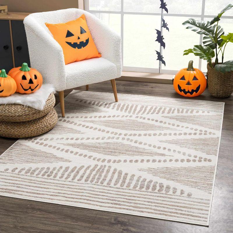 Hauteloom Rectangle Area Rug   Ivory