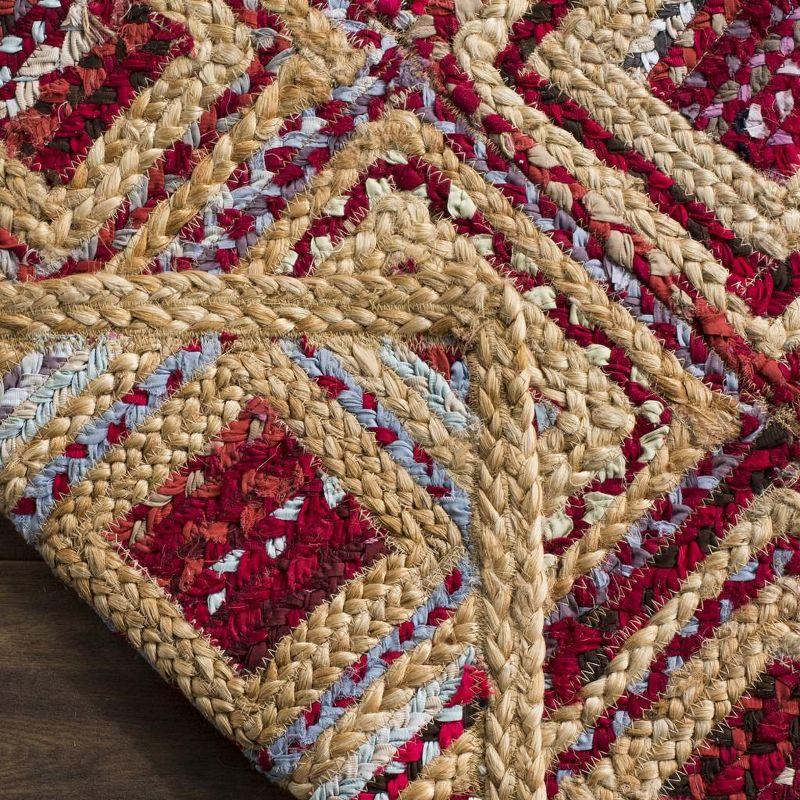 Cape Cod CAP354 Woven Indoor Area Rug - Natural/Red - 2'3"x4' - Safavieh