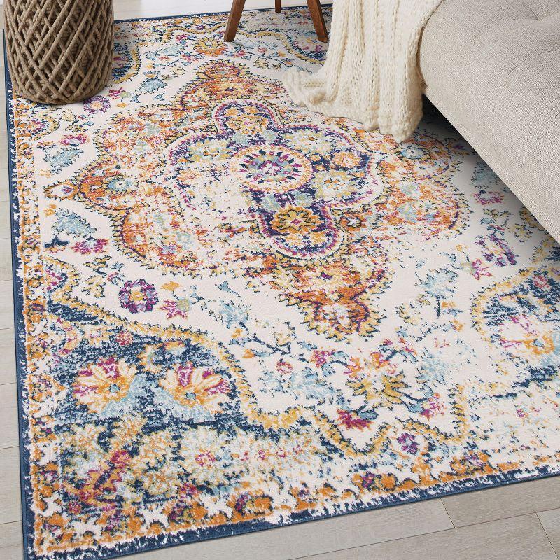 World Rug Gallery Distressed Vintage Bohemian Area Rug