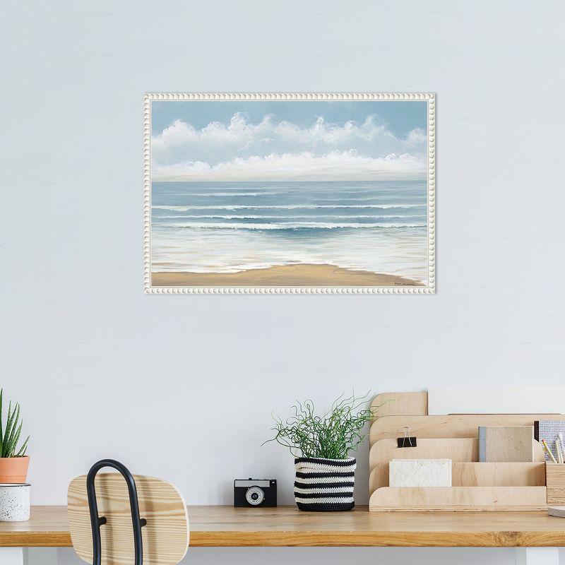 Amanti Art Smooth Beach Waves by Bruce Nawrocke Canvas Wall Art Print Framed 23 x 16-in.