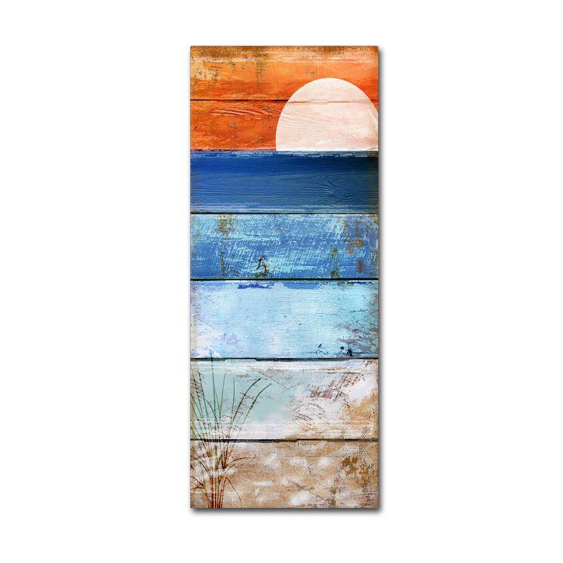 Beach Moonrise II by Color Bakery - Wrapped Canvas Print