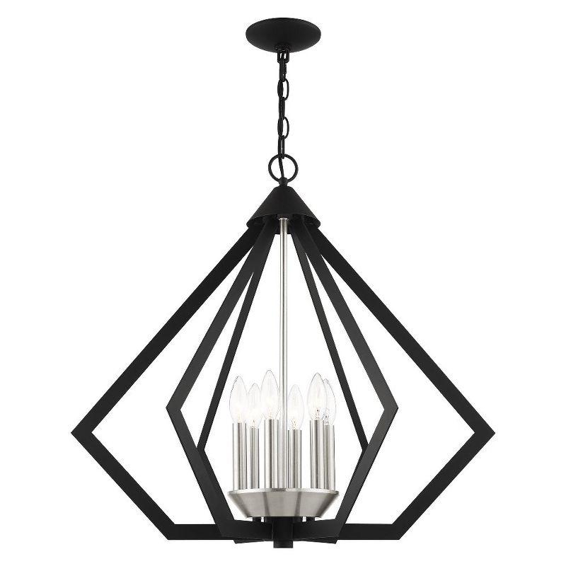 Livex Lighting Prism 6 - Light Chandelier in  Black