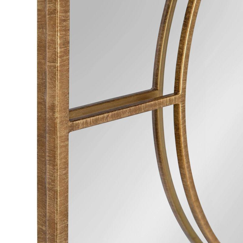 30" x 30" Ansonia Square Wall Mirror Gold - Kate & Laurel All Things Decor: Modern Style, Metal Frame, No Assembly Required