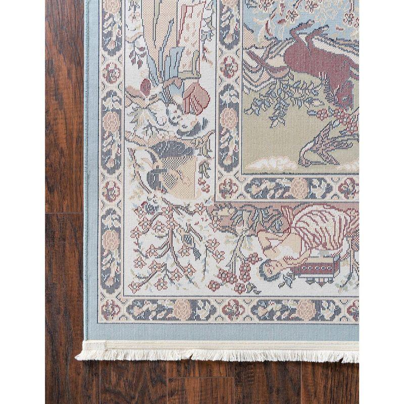 Unique Loom Narenj Birmingham Area Rug ,Blue ,3'x13'