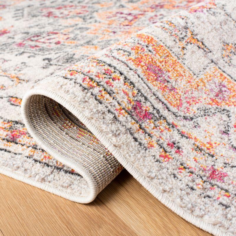 Madison MAD473 Power Loomed Indoor Accent Rug - Beige/Orange - 3'x5' - Safavieh