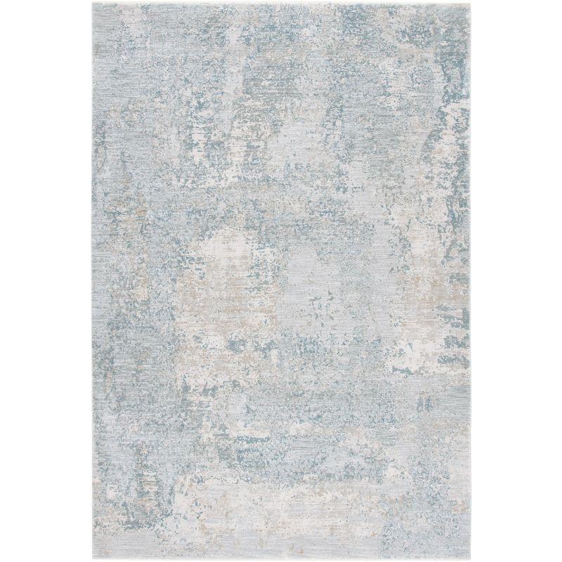 Valencia Blue Hand-Knotted Synthetic 4' x 6' Area Rug