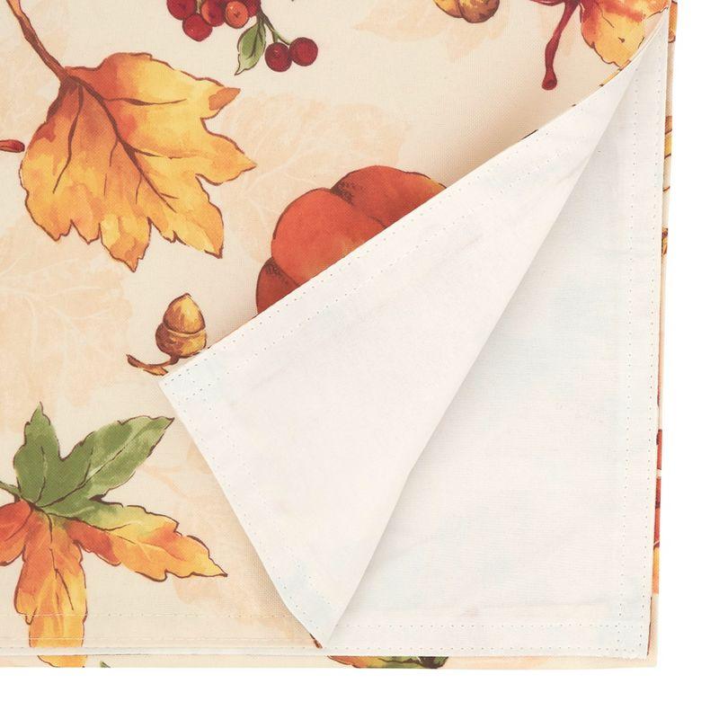 Fall Pumpkin Design Polyester Table Runner