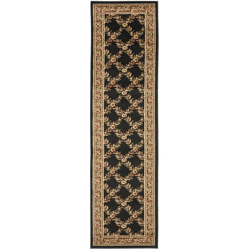 Lyndhurst LNH557 Power Loomed Runner Rug - Black/Brown - 2'3"x8' - Safavieh