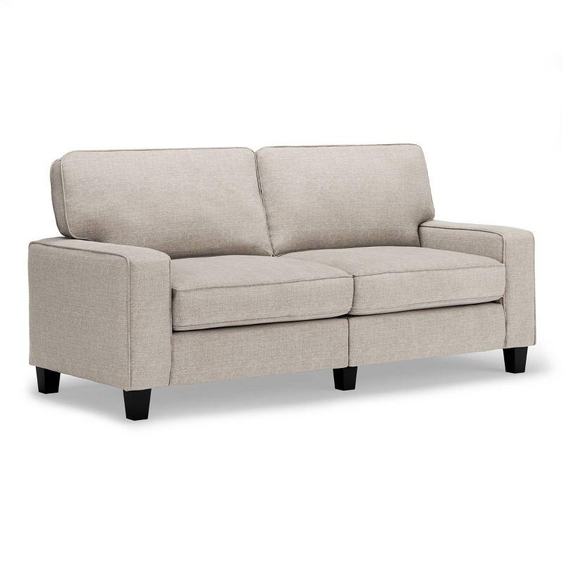 Serta Palisades 73" Track Arm Sofa, Easy Care Fabric, Soft Pillow Back, Pocket Coil Seat Cushions