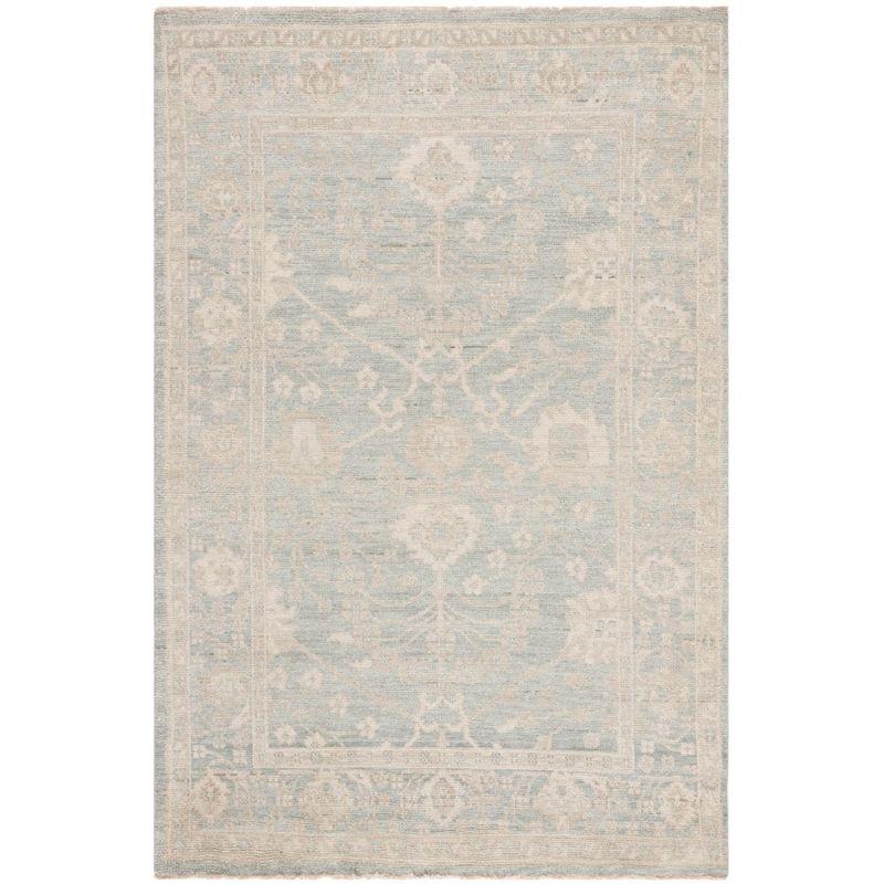 Izmir IZM134 Hand Knotted Area Rug - Light Blue/Ivory - 6'x9' - Safavieh