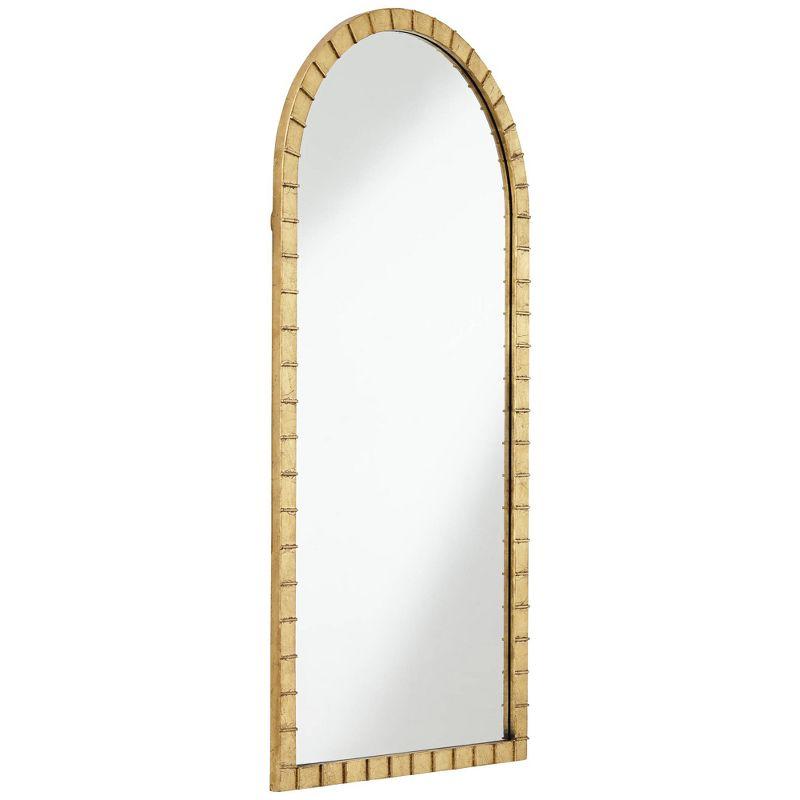 Uttermost Portina Matte Gold 24" x 48" Arched Wall Mirror