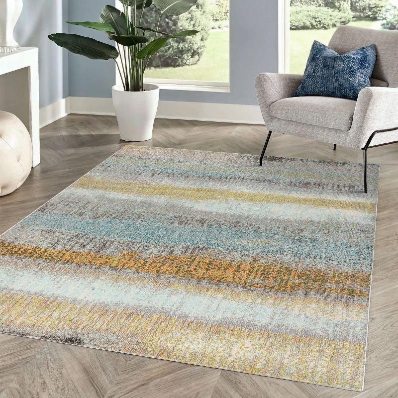 Contemporary POP Modern Abstract Vintage Area Rug - JONATHAN Y