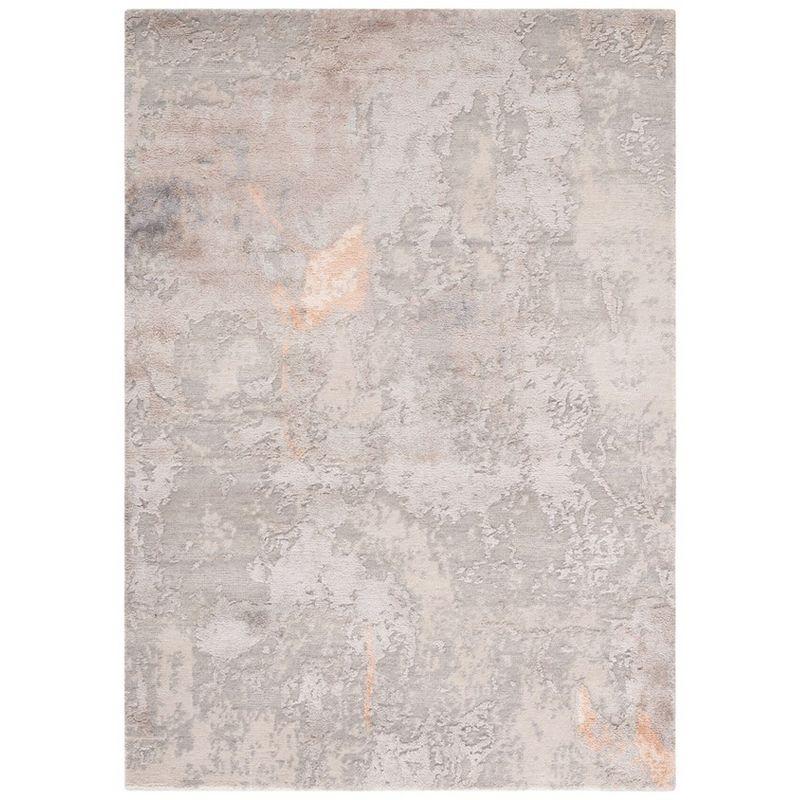 Tribeca Gray Hand-Knotted Wool 8' x 10' Area Rug