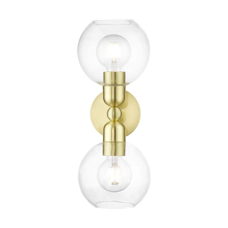 Livex Lighting Downtown 2 - Light Vanity in  Satin Brass