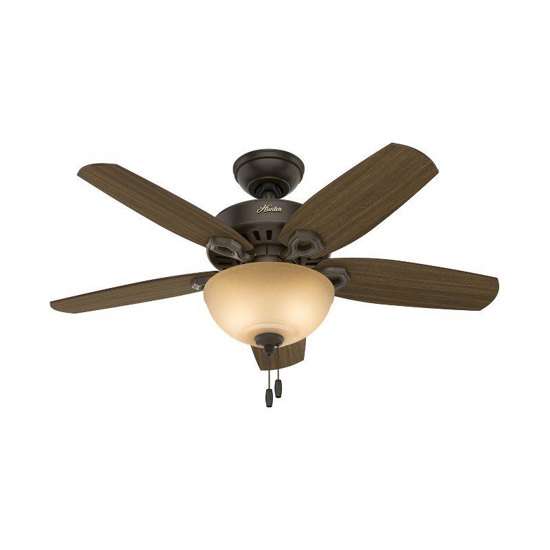 42" Builder 5 - Blade Standard Ceiling Fan with Pull Chain and Light Kit Included