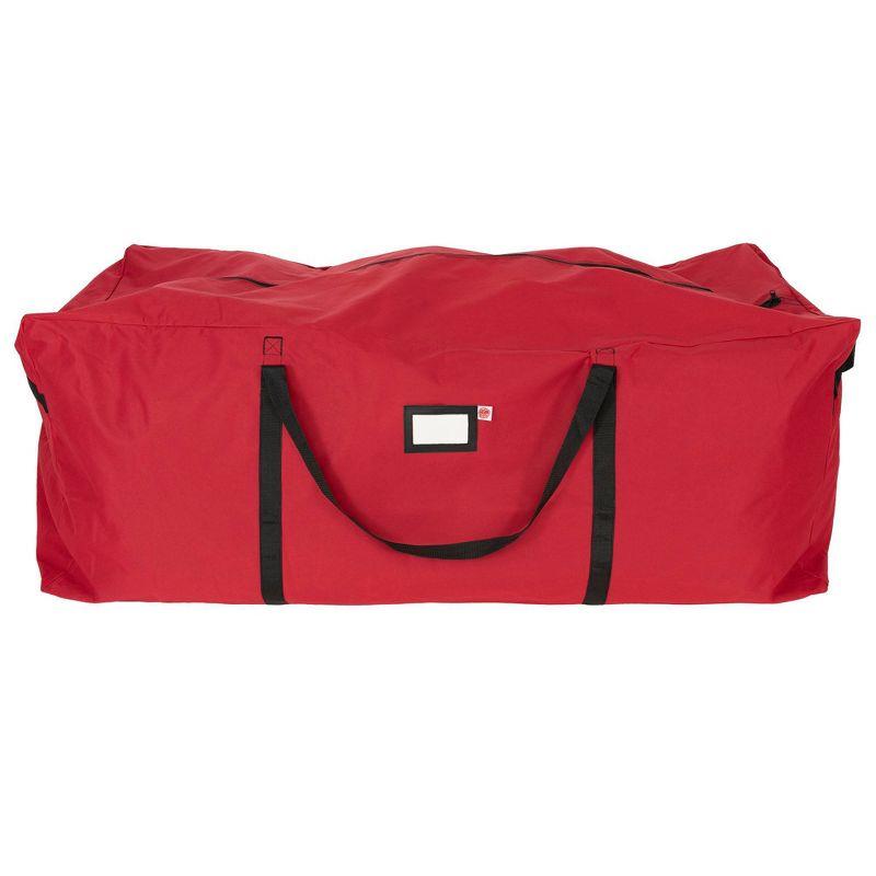 Santa's Bag 6'-9' Extra Large Tree Storage Bag: TreeKeeper, Polyester, Built-In Handles, Christmas Tree Storage, Red