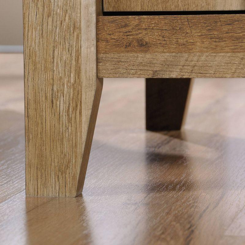 Dakota Pass End Table Light Brown - Sauder: Hidden Storage, Open Shelf, Slide-Out Surface