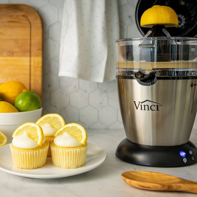 Vinci Hands-Free Electric Citrus Juicer with Stainless Steel Finish