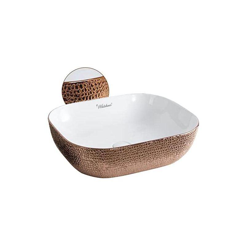 Whitehaus Collection WH71302-F23 Whitehaus Collection Isabella Plus 15.75'' Vitreous China Rectangular Bathroom Sink