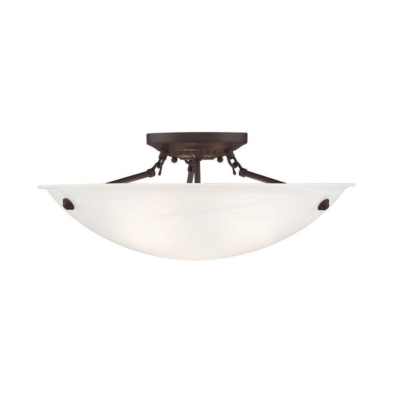 Livex Lighting Oasis 3 - Light Flush Mount in  Bronze