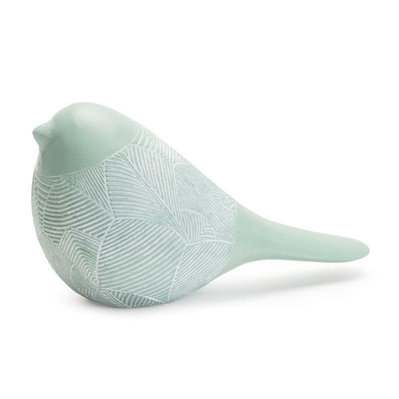 Melrose Modern Etched Bird Figurine (set of 4)