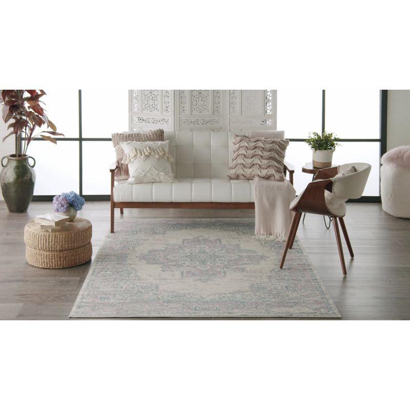 Charlton Home® Golter Grafix 5'3" X 7'3" Navy Blue Vintage Indoor Rug