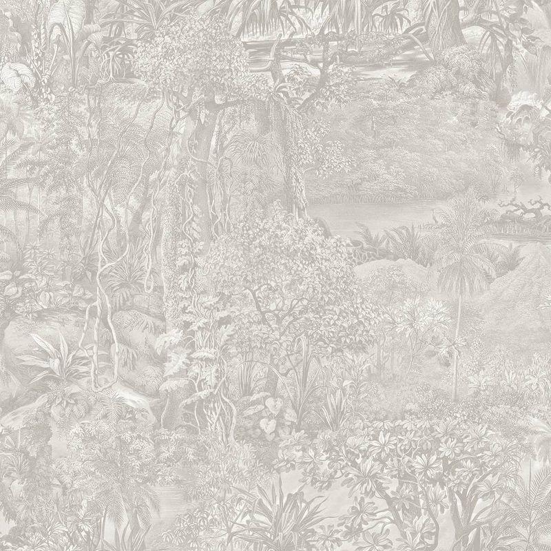 Tempaper & Co. Jungle Toile Removable Peel and Stick Wallpaper, Countryside Gray Toile, 28 sq ft: Vinyl, Self-Adhesive