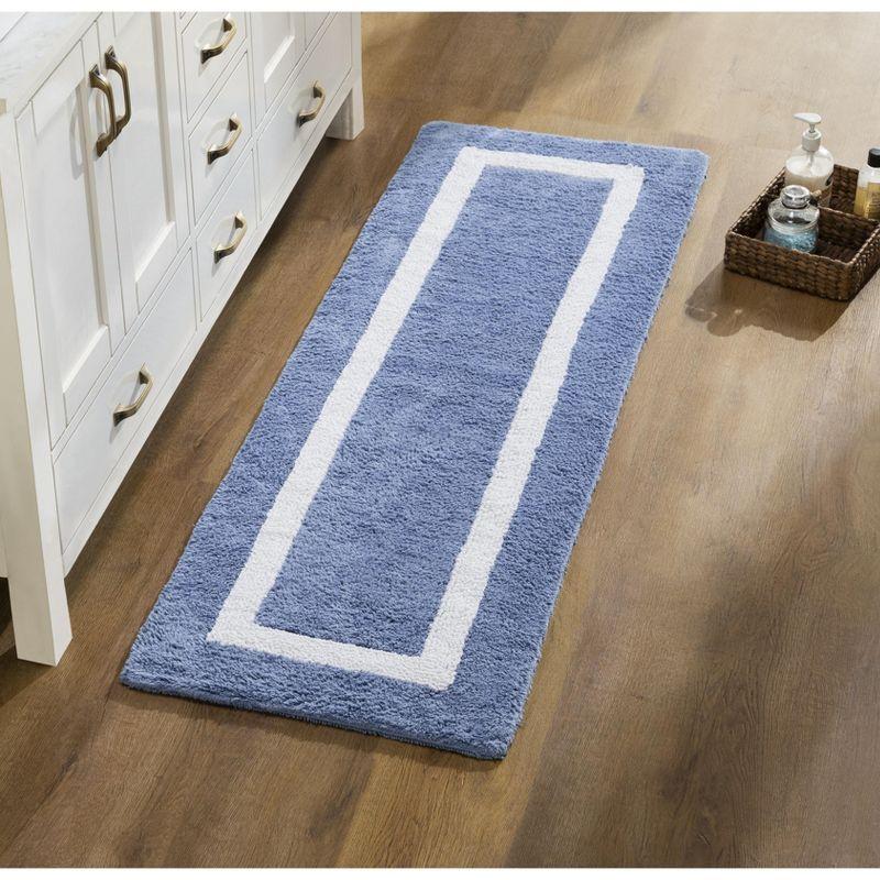 Highland Dunes Widman 100% Cotton Bath Mats Reversible Super Absorbent Soft Bathroom Rug & Reviews | Wayfair