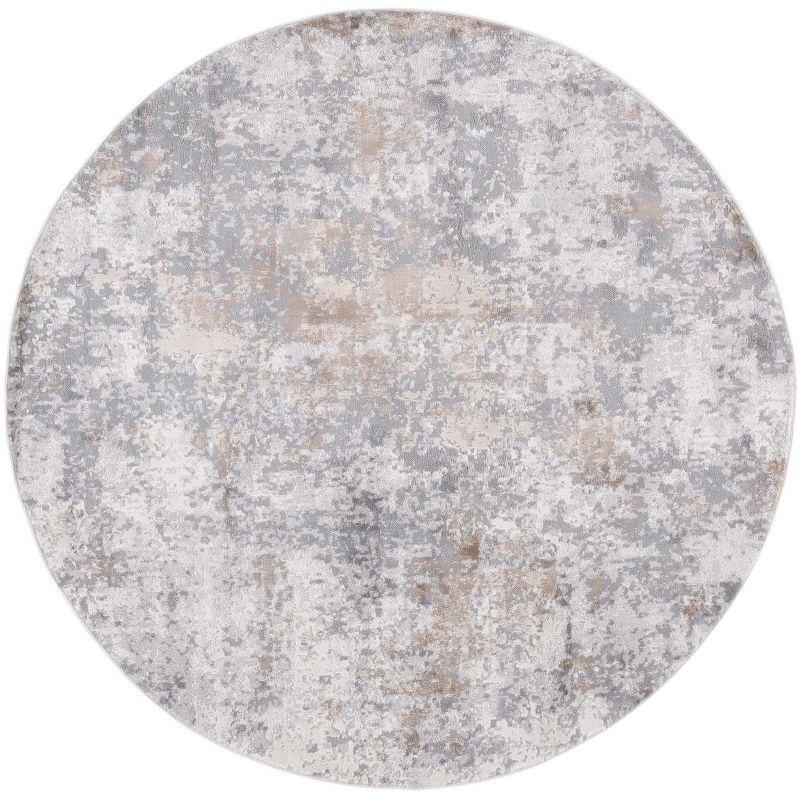 Eternal Gray and Beige Power Loomed Area Rug