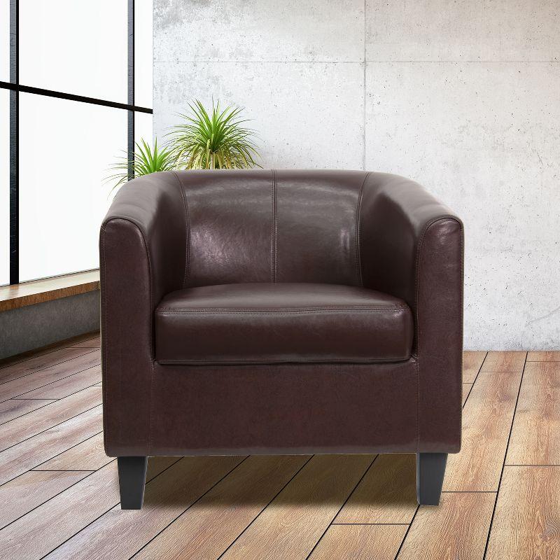 Flash Furniture Katie LeatherSoft Lounge Chair with Sloping Arms