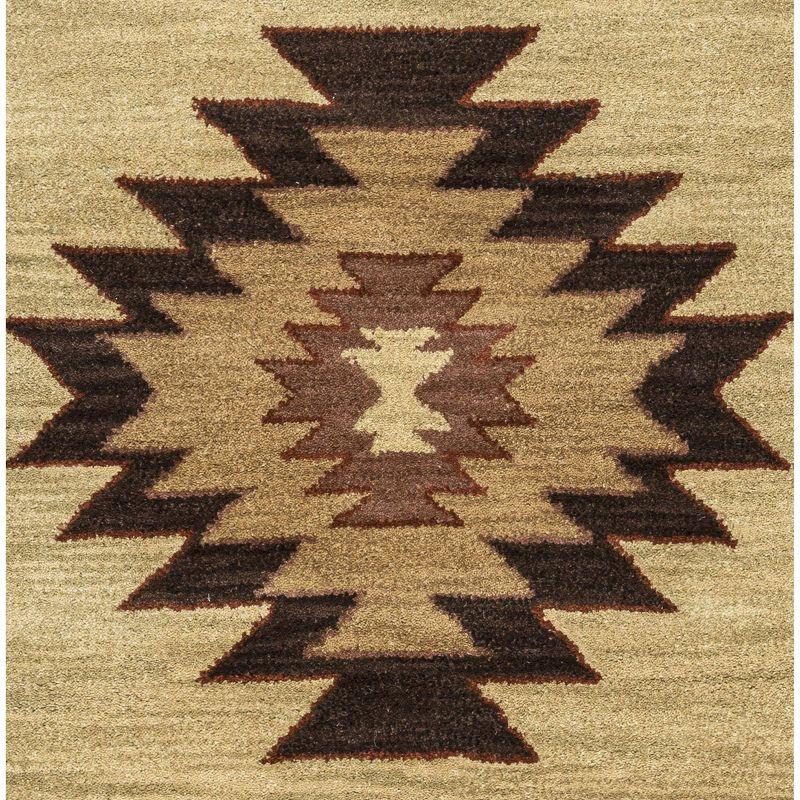 Alora Decor 8'x10' Ryder Southwest Rectangle Area Rug Khaki