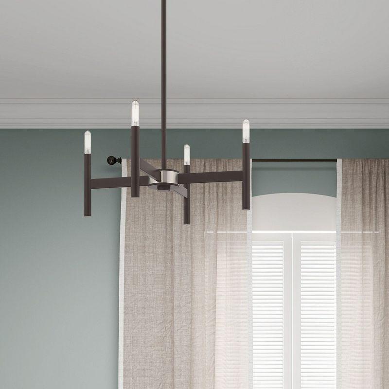 Livex Lighting Copenhagen 4 - Light Chandelier in  Bronze