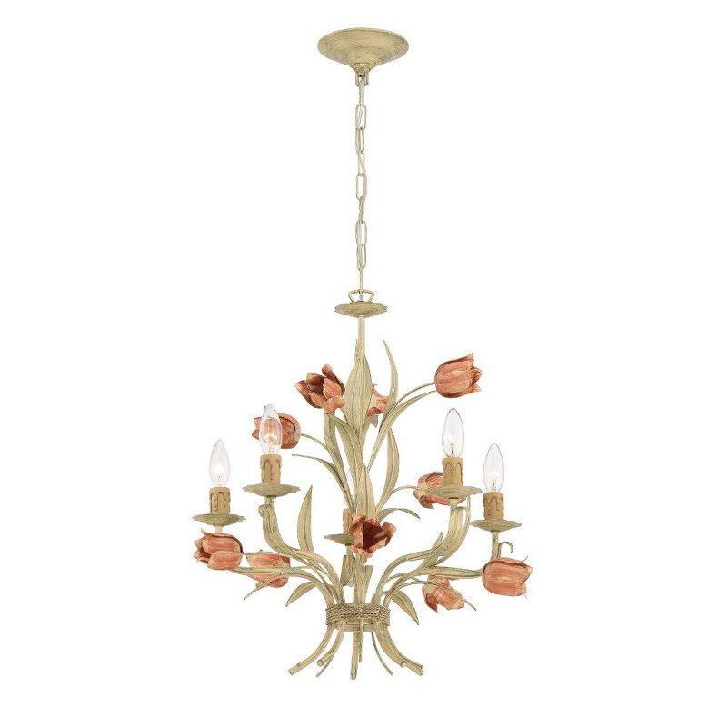 Crystorama Lighting Southport 5 - Light Chandelier in  Sage Rose