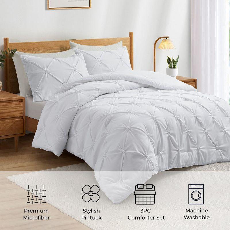 Peace Nest Box Stitch Geometric Shapes Comforter Set (Set of 3)
