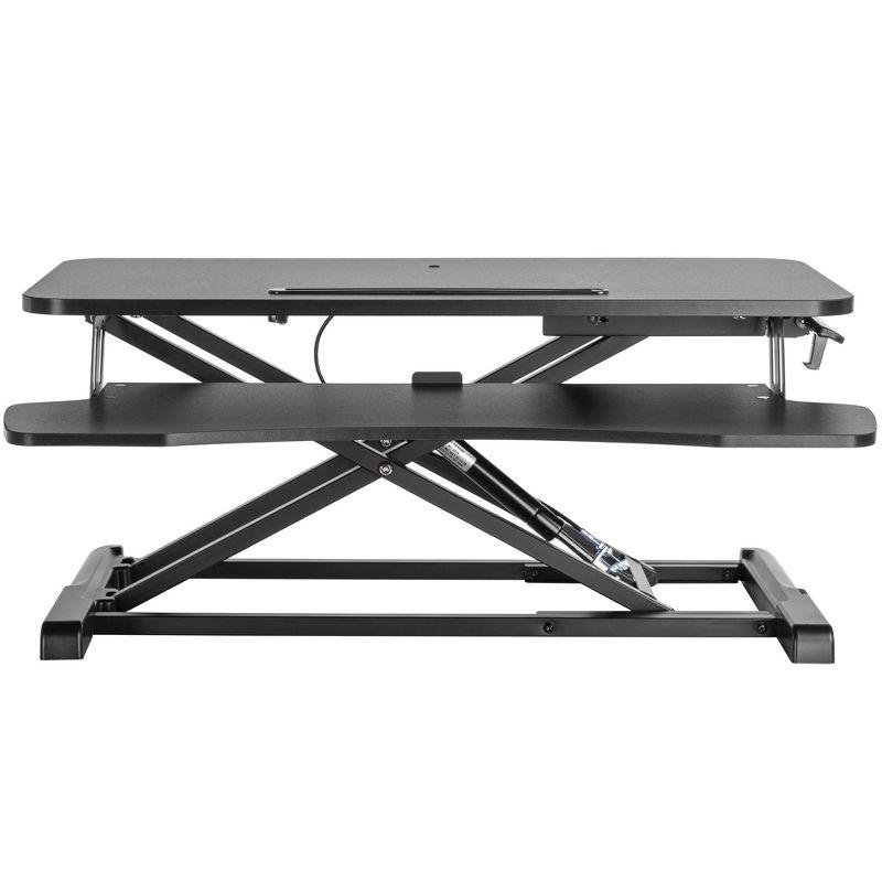 FlexPro Hero Standing Desk Converter - 32” Sit to Stand Desk with Keyboard Tray – Stand Steady