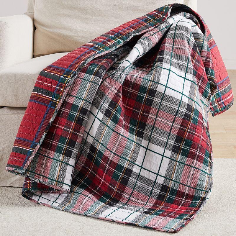 Spencer Plaid Quilted Throw - Levtex Home